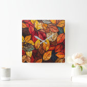 Herfst verlaat wandklok (Huis)