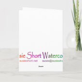 Herfst verlaat Waterverf Wenskaart Feestdagen Kaart (Achterkant)