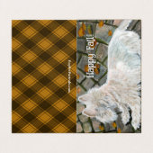 Herfst verlaat Westie op patio Kaart (Buitenkant ongevouwen)