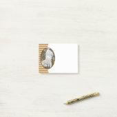 Herfst verlaat Westie op patio Post-it® Notes (Op bureau)