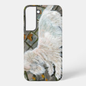 Herfst verlaat Westie op patio Samsung Galaxy Hoesje (Achterkant)