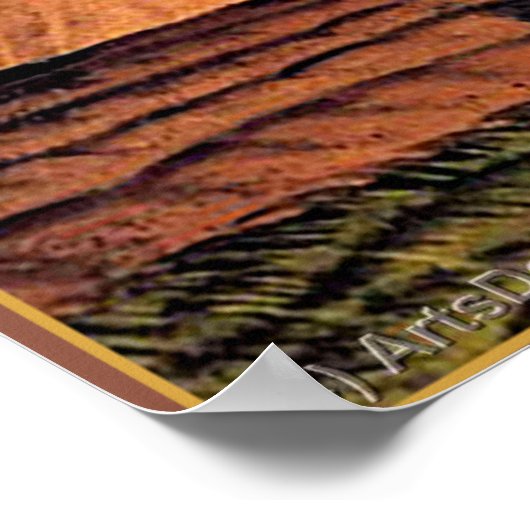 Herfst Verlichting, prima kunst Amerikaans schilde Poster (Hoek)