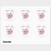 Herfst Verliefd herfst Bloemen baby Bloom baby sho Ronde Sticker (Vel)
