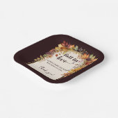 Herfst verliefd op Baby herfstbladeren douche Papieren Bordje (Gebogen)