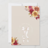 Herfst verliefd op Baby shower Kaart (Achterkant)