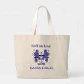 Herfst verliefd op bordspellen dragen alles grote tote bag (Achterkant)