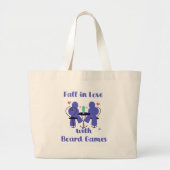 Herfst verliefd op bordspellen dragen alles grote tote bag (Voorkant)