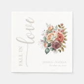 Herfst verliefd op deze  bruiloft servet (Voorkant)