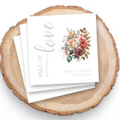 Herfst verliefd op deze  bruiloft servet