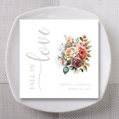 Herfst verliefd op deze  bruiloft servet