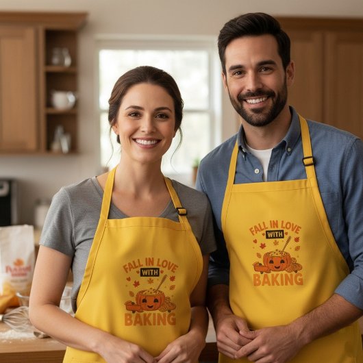 Herfst Verliefd Op Het Bakken Van Pompoen Spice Ba Standaard Schort