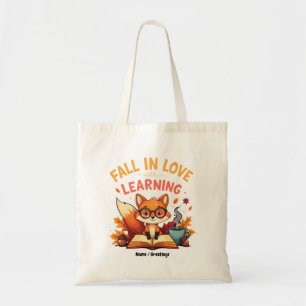 Herfst Verliefd Op Het Leren Van Grappig Halloween Tote Bag