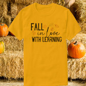Herfst verliefd op lerares t-shirt