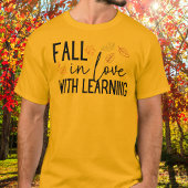 Herfst verliefd op lerares t-shirt