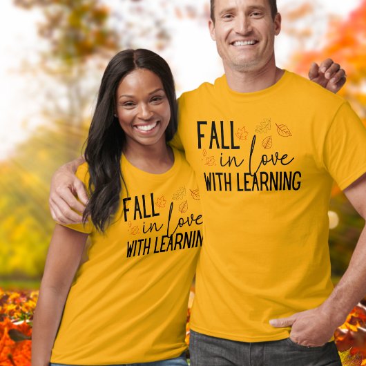 Herfst verliefd op lerares t-shirt