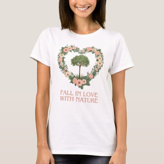 Herfst verliefd op Natuur T-shirt (Voorkant)