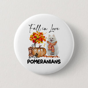 Herfst verliefd op pompoenen Herfst pompoen thanks Ronde Button 5,7 Cm