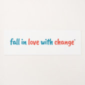 "Herfst verliefd op verandering" Dubbelzijdige yog Yogamat (Achterkant (horizontaal))