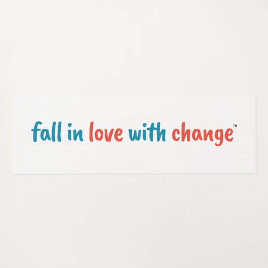 "Herfst verliefd op verandering" Dubbelzijdige yog Yogamat (Achterkant (horizontaal))