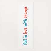 "Herfst verliefd op verandering" Dubbelzijdige yog Yogamat (Achterkant)