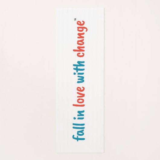 "Herfst verliefd op verandering" Dubbelzijdige yog Yogamat (Achterkant)