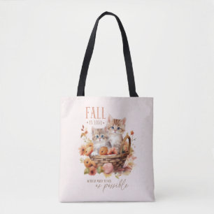 Herfst verliefd op zoveel dingen tote bag