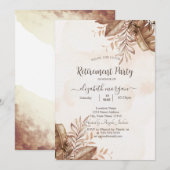 Herfst verlofpartij kaart (Voorkant / Achterkant)