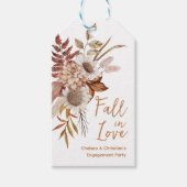 Herfst Verloving Feestje  Cadeaulabel (Voorkant)