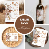 Herfst Verloving Feestje  Cadeaulabel