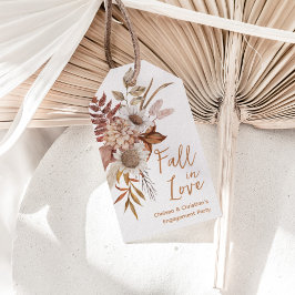 Herfst Verloving Feestje Cadeaulabel