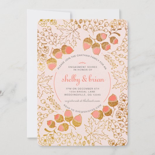 Herfst Verloving Uitnodiging (Voorkant)