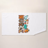 Herfst Verpleegster Leopard Koeienhuid Pompoen Her Badhanddoek (Badhanddoek)