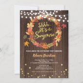 Herfst verrassing Thanksgiving rustic Kaart (Voorkant)