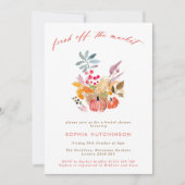 Herfst vers uit de markt Pompoenen Vrijgezellenfee Kaart (Voorkant)