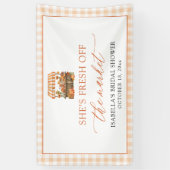 Herfst Vers Van De Markt Bruidsfeest Welkom Spandoek (Verticaal)