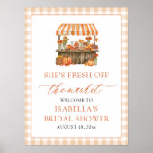 Herfst Vers Van De Markt Bruiloft Feest Welkom Poster (Voorkant)