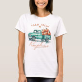 Herfst, Verse Pompoenen van de Boerderij Dames T-shirt (Voorkant)