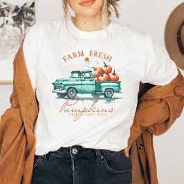 Herfst, Verse Pompoenen van de Boerderij Dames T-shirt
