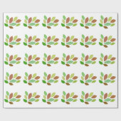 Herfst Verspreide bladeren Cadeaupapier (Vlak)