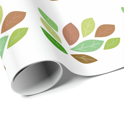 Herfst Verspreide bladeren Cadeaupapier (Rol Hoek)