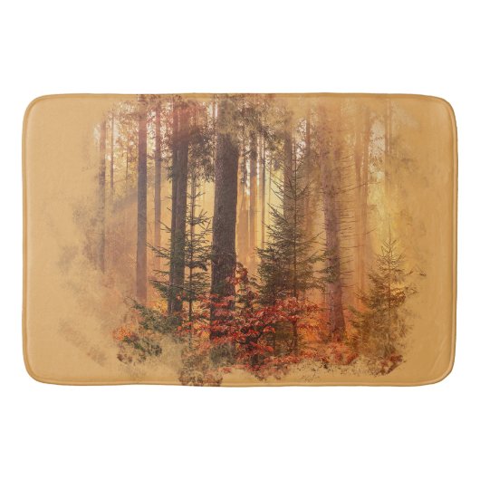 Herfst Verstoorde bekendmaking Badmat (Voorkant)