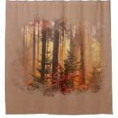 Herfst Verstoorde bekendmaking Douchegordijn (Voorkant)