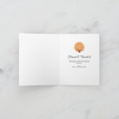 Herfst vertrekt gelukkig Thanksgiving Feestdagen Kaart (Binnen)