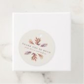 Herfst vertrekt repetitie diner dank u bedankjes labels (In situ)