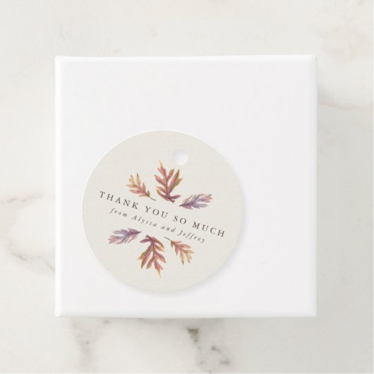 Herfst vertrekt repetitie diner dank u bedankjes labels (In situ)