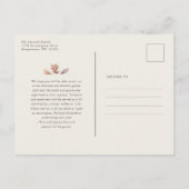 Herfst vertrekt repetitie diner uitnodiging briefkaart (Achterkant)