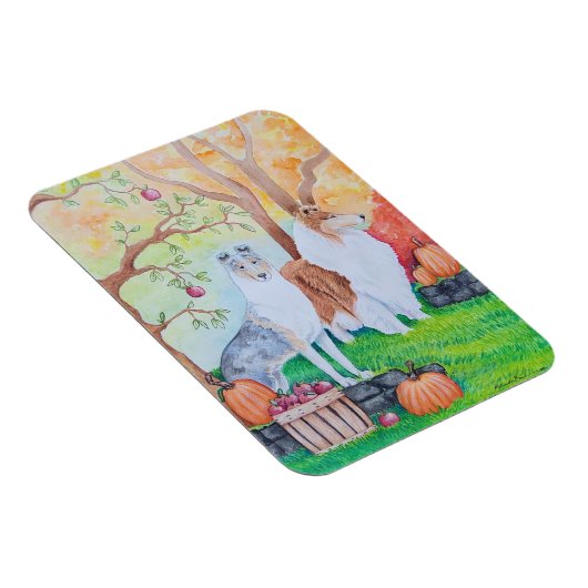Herfst Vibe Collie Magneet (Rechterzijde)