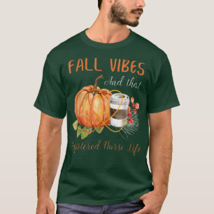 Herfst Vibe en de herfst van het ziekteverzekering T-shirt