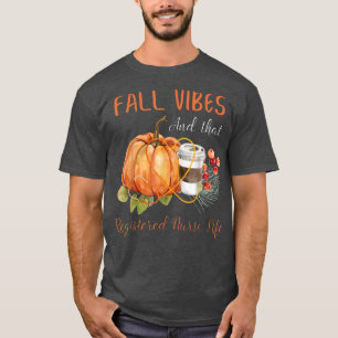 Herfst Vibe en de herfst van het ziekteverzekering T-shirt
