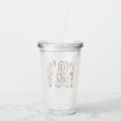 Herfst Vibes Acryl Drinkbeker (Achterkant)